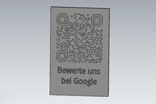 Laden Sie das Bild in den Galerie-Viewer, QR Code Aufsteller für Unternehmen - Social Media, Webseite, Bewertung, Menü u.ä. - Mit Wunschtext