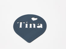 Laden Sie das Bild in den Galerie-Viewer, Kaffeeschablone mit eigenem Namen