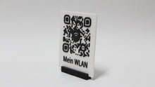 Laden Sie das Bild in den Galerie-Viewer, QR Code Aufsteller für Unternehmen - Social Media, Webseite, Bewertung, Menü u.ä. - Mit Wunschtext