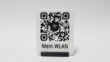 Laden Sie das Bild in den Galerie-Viewer, QR Code Aufsteller für Unternehmen - Social Media, Webseite, Bewertung, Menü u.ä. - Mit Wunschtext