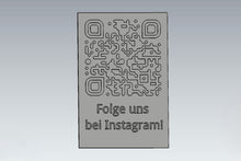 Laden Sie das Bild in den Galerie-Viewer, QR Code Aufsteller für Unternehmen - Social Media, Webseite, Bewertung, Menü u.ä. - Mit Wunschtext