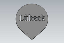 Laden Sie das Bild in den Galerie-Viewer, Kaffeeschablone Lübeck Motiv