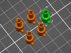 Knopf für Bewegungsmelder 3D Individualdruck