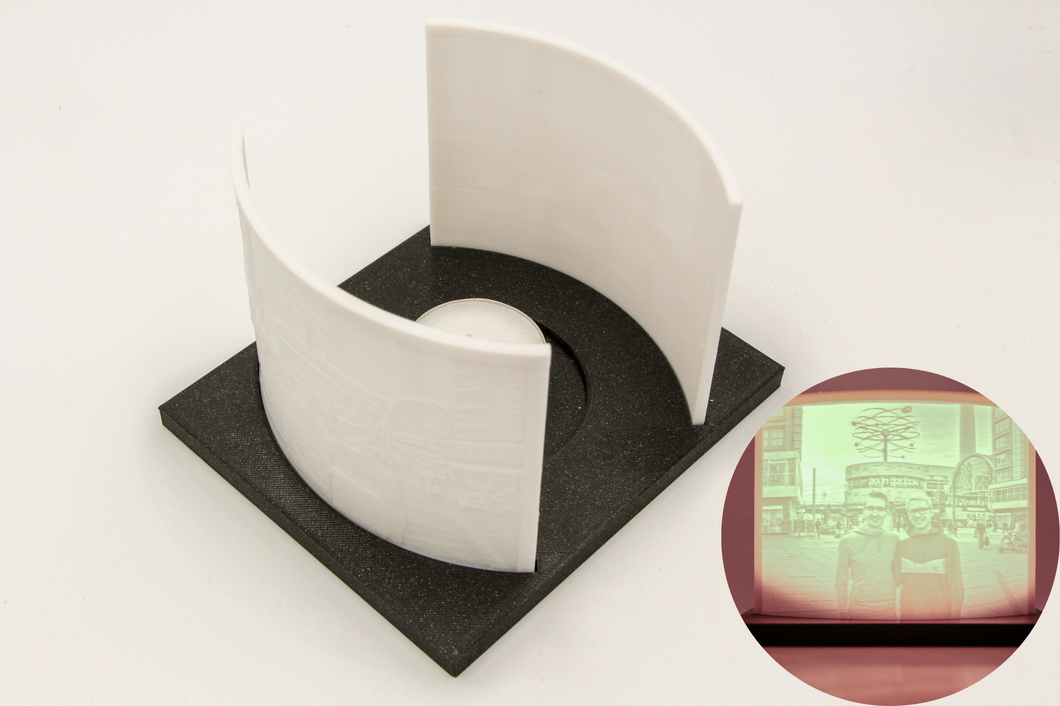 Windlicht mit eigenem Bild | Lithophane aus dem 3D Drucker